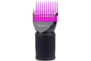 Blow Dryer Comb Attachment, Segbeauty Purple Hair Dryer Blower Concentrator Nozzle 4-5cm Brush Attachments, Hairdressing Styl