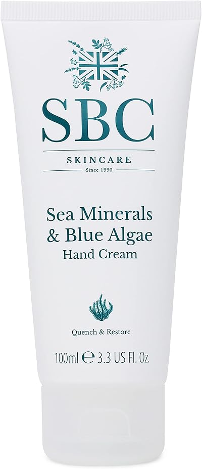 SBC Sea Minerals Blue Algae Hand Cream 100ml Hydrating Vegan Dry Skin Fragranced
