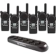6 CLS1410 - UHF 1 Watt 4 Channel Radios & 1 56531 6 Radio Charger by Motorola Solutions - Intended for Business Use Black
