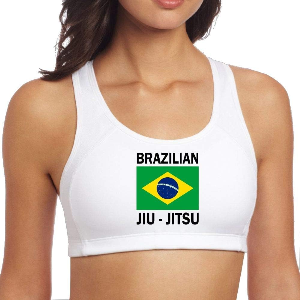 FemaYujia Brazilian Jiu Jitsu1 Women's Sports Bras Hygroscopic Aerobics Top at Amazon Women’s