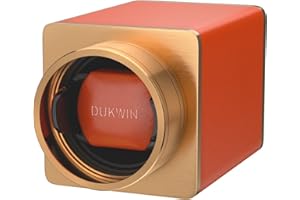 DUKWIN Watch Winder, Single Watch Winder Box Portable Watch Winders for 1 Watches with Quiet Japanese Motor, Dual Power Suppl