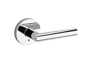 Kwikset 91550-004 Milan Round Bed/Bath Lever in Polished Chrome