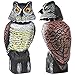 go2buy Garden Protection Repellent Bird Scarer Natural Enemy Scarecrow Rotating Head Realistic Owl