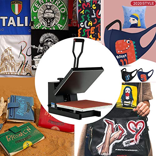 Nurxiovo Heat Press Machine, 15x15 inch Digital Heat Presses, Power