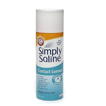 Simply Saline Sterile Saline Solution for Soft Contact Lenses 12 Oz