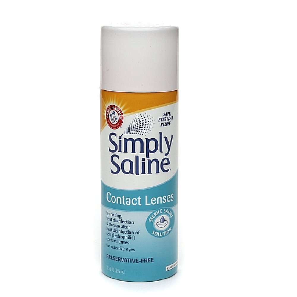 Buy Simply Saline Sterile Saline Solution for Soft Contact Lenses 12 Oz. Online at desertcartUAE