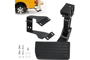 FQRANBO 75312-01A Rear Bed Step Retractable Bumper Step Compatible with Ford F150 2015-2020 Folding Truck Tailgate Step (F150 2015-2020)