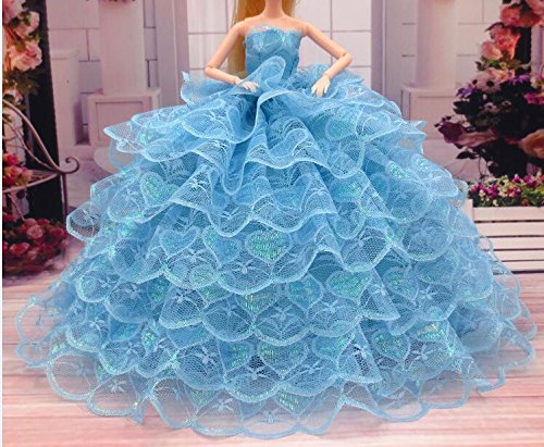 title=Youvinson Diversi abiti fatti a mano da sposa e vestiti per bambole Barbie