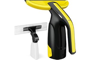 KIATO Window Vacuum, Window Vacuum Squeegee, Cordless Window Vacuum Cleaner, Rechargeable Window Vac with Spray/Wipe/Suck up Water, Electric Squeegee for Windows, Tiles, Glass, Mirror, 200ml Water Tank