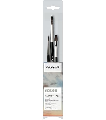 Amazon.com: da Vinci Watercolor Series 5386 Casaneo Paint Brush