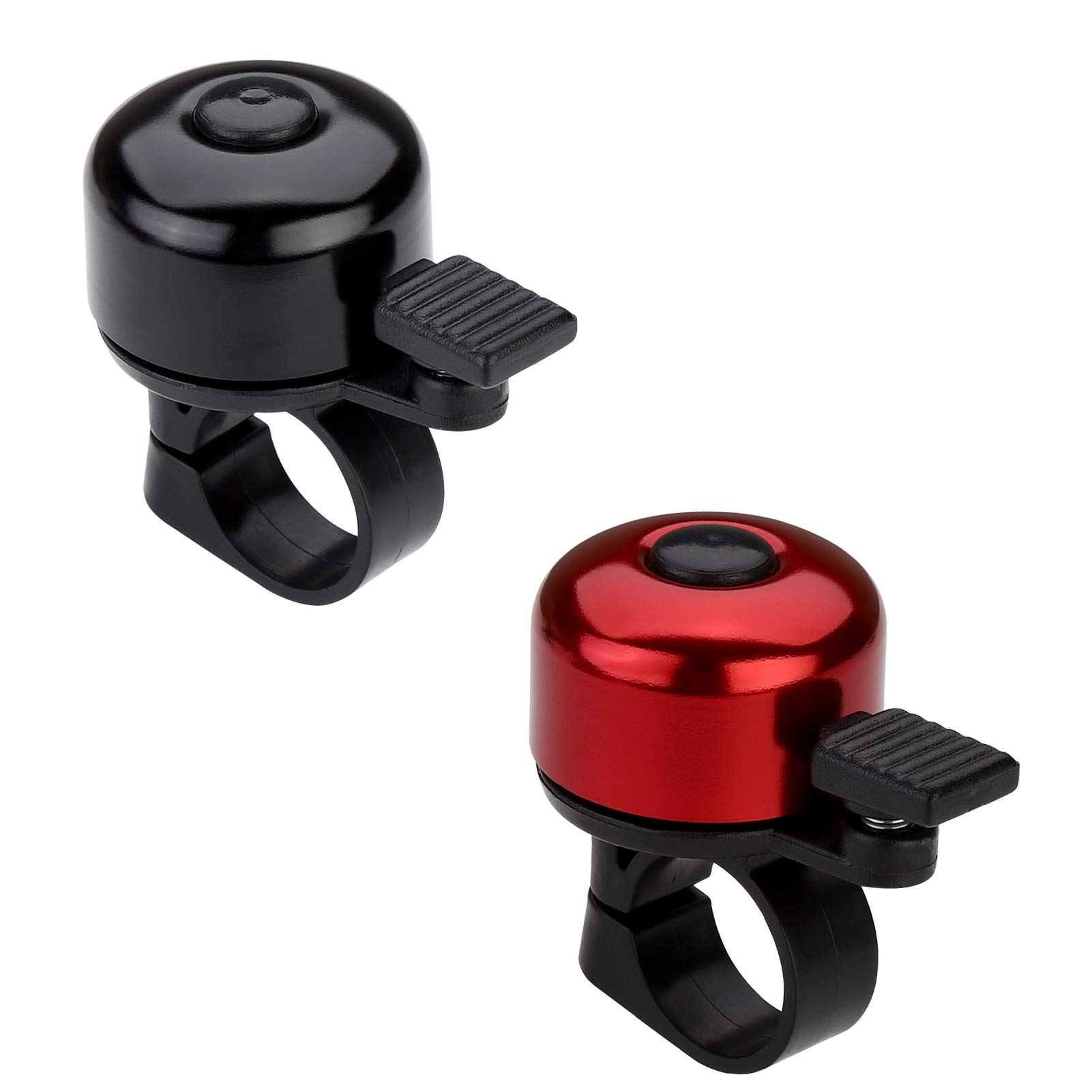 Paliston Bike Bell Bicycle Bell Crisp Sound for Adults Kids Boys Girls Black & Red