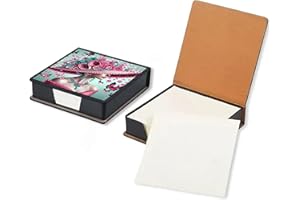 NDNXYXGS Diamond Painting Kit Note Box,Memo Paper Storage Box Diamond Art,Sticky Note Holder Diamond Art,Diamond Painting Memo Pad For Office Desk. (Woman)