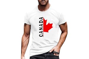 Canada Day Shirt Men Decorations Accessories Tshirts Funny Comfy Golf Polo Short Sleeve Summer Vintage Maple Leaf Graphic