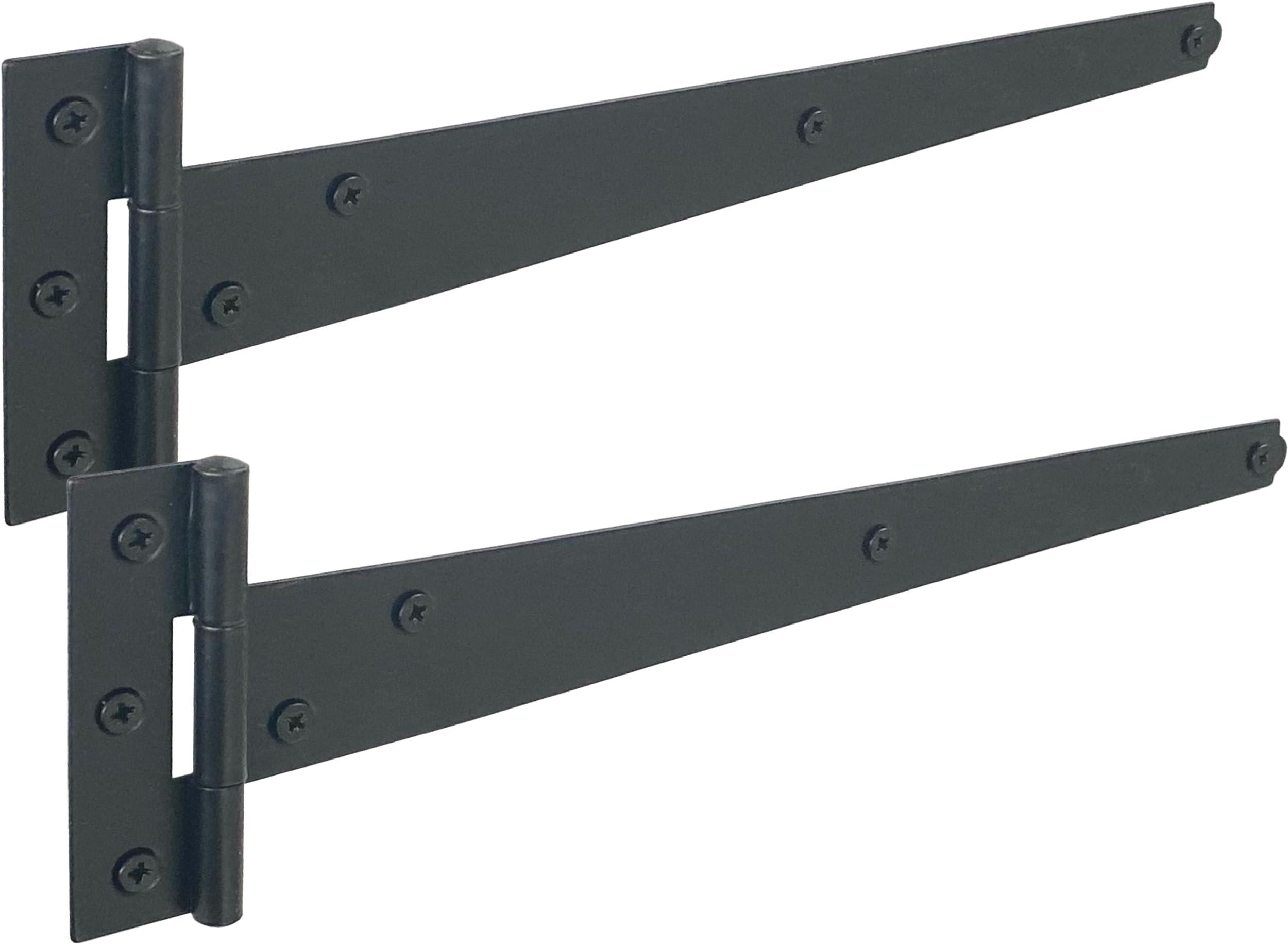 IRONTITE® Black T Hinges 300mm (12"), Weather-Resistant for Wooden Gates & Sheds