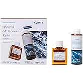 KORRES Kyma Eau De Toilette 1.69 Fl Oz & Shower Gel 8.45 Fl Oz Set, Marine Citrus Scent, Clean Formulas with Aloe & Marshmallow Root Extract, Unisex Body Care, Vegetarian, Cruelty Free, Made in Greece