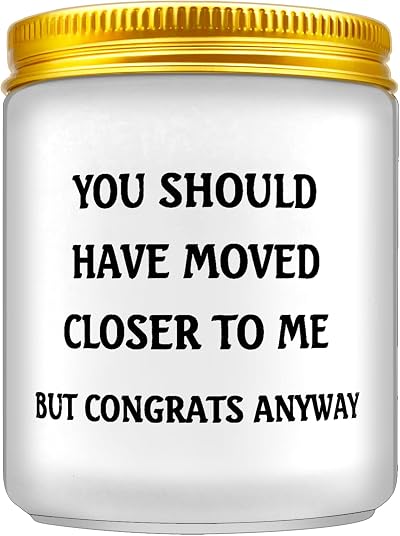 Wompolle New Home Candle Gift for Friends Housewarming Funny Decor