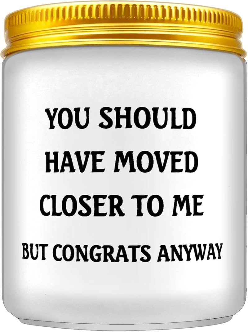 Wompolle New Home Candle Gift for Friends Housewarming Funny Decor