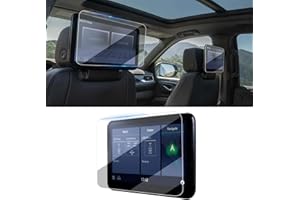 Moonlinks 2PCS Tempered Glass 12.6" Rear Seat TV DVD Media Screen Protector Compatible with 2021-2024 2025 Yukon Display Protector for 2021-2025 Chevy Tahoe Suburban& GMC Yukon Denali Accessories