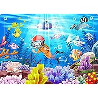 Yobooom Wood Jigsaw Puzzles 60 Pieces for Kids Ages 4-8 The Undersea World