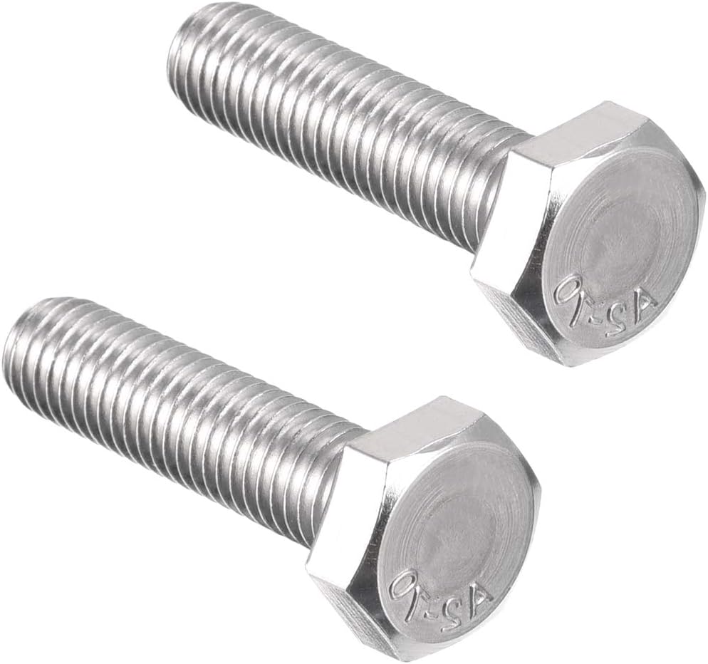 uxcell M8 Thread 40mm 304 Stainless Steel Hex Left Hand