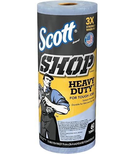 Tuff-Towel Blue Shop Towel For Shops | Jumbo Roll Heavy