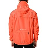 Men's Cycling Running Rain Jacket Lightweight Waterproof Biking Hiking Windbreaker Raincoat Reflective Packable