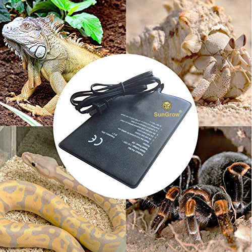 image for SunGrow Reptile Under Tank Heating Pad --- Energy-efficient external h
