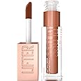 Maybelline Lifter Gloss, Hydrating Lip Gloss with Hyaluronic Acid, High Shine for Plumper Looking Lips, Bronze, Red Neutral, 0.18 Ounce