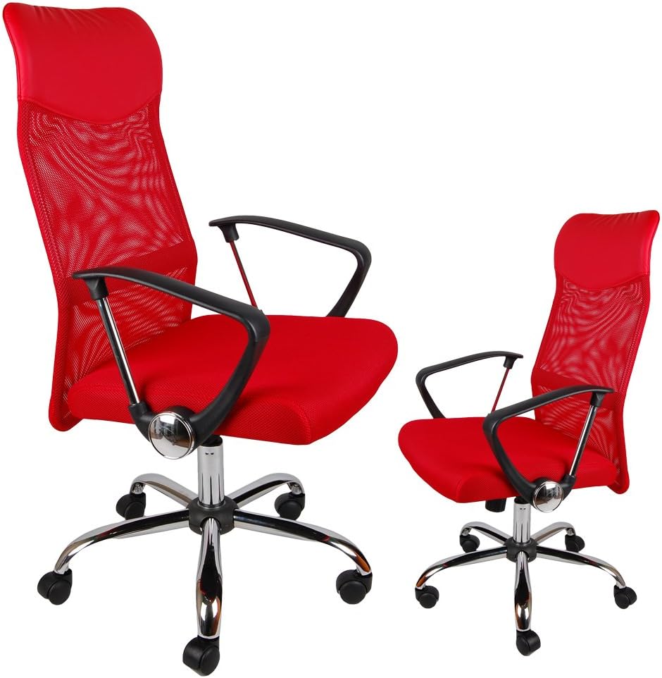 GIOSEDIO Ergonomic BSX High Back Office Mesh Chair, Swivel Gaming Computer Desk Chair, Teenager Gaming Chair, Office chair, Computer Chair, Ergonomic Desk chair. (Red)