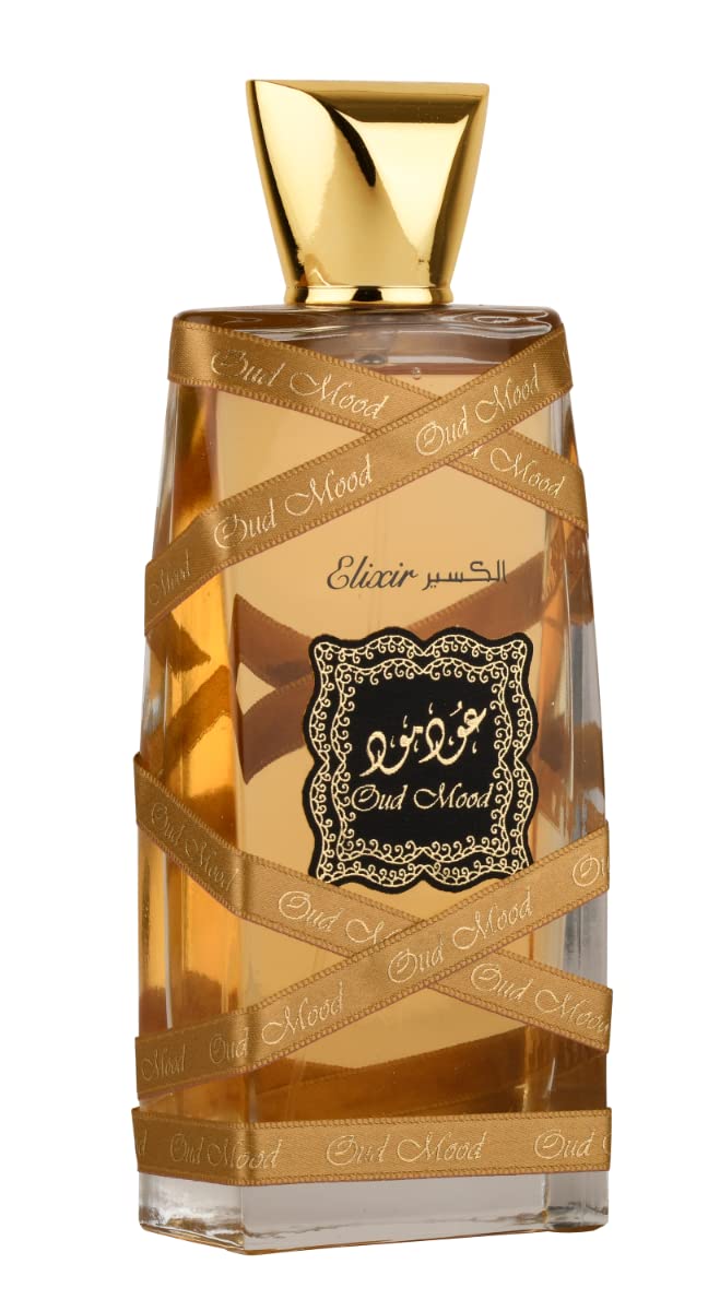 Oud Mood Elixir by Lattafa for Unisex - 3.4 oz EDP Spray