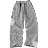 SOLY HUX Boy's Baggy Sweatpants Wide Leg Elastic Waist Casual Athletic Pants with Pockets