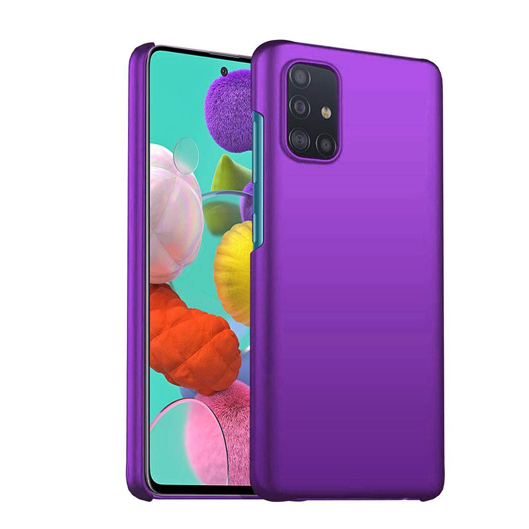 GAPlus Samsung Galaxy A51 Case - Galaxy A51 Ultra Slim Thin Armour Hard Case - Matte Rubberized Cover For Samsung Galaxy A51 (NOT A51 5G) (Purple)