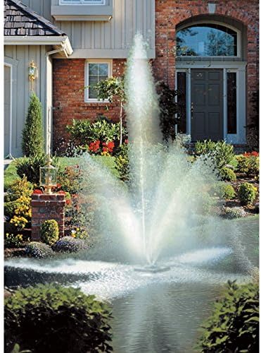Scott Aerator Clover Big Shot Fountain - 1/2 HP 115V Pond Aerator with 70 ft. Electric Cord |Efficient Pond Aeration System | Aerating Fountain for Lakes & Ponds |Decorative Pond Fountain