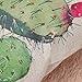 Whitelotous 18 x 18 Inch Creative Cactus Succulent Plants Cotton Linen Decorative Square Cushion Cover Throw Pillow Case Home Sofa Car Decor (1#)