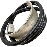 YKKZART Leather Wrap Bracelet for Women Bangle Bracelet Handmade Bohemian Bangle Bold Statement Leather Bracelet for Women Trendy