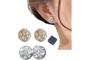 DIAMELEO Dorina EarAcupressure Magnetherapy Detoxi Earrings，Dorina Ear Acupressure Magnetherapy Detox Earrings，Dorina Earrings for Weight Loss (Gold+Silver)
