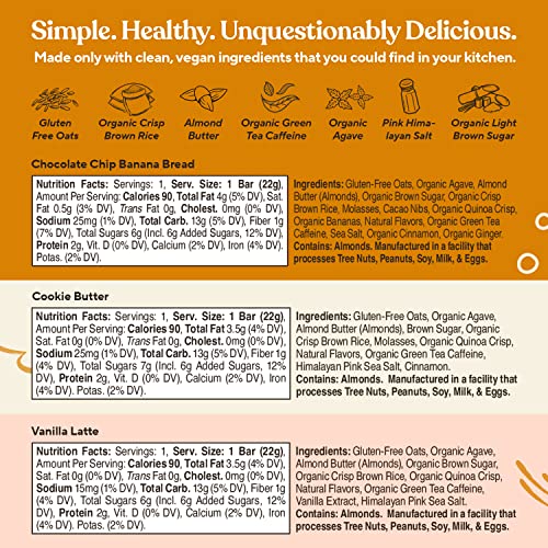 Verb Variety Pack 15 Caffeinated Energy Bars in 3 Flavors 90