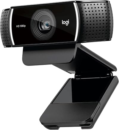Logitech C922 Pro Stream Webcam 1080p/30fps or 720p/60fps with Stereo Audio
