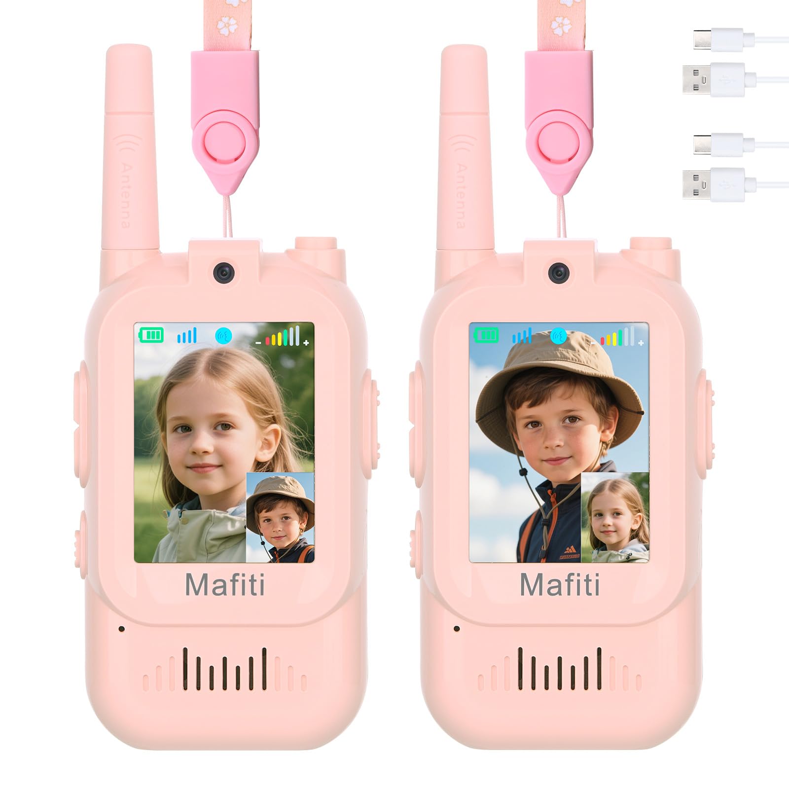 Photo 1 of ***PARTIAL SET - PRICE ADJUSTED***
Mafiti Video Walkie Talkies for Kids 2 Pack Rechargeable Birthday Gift Toddler Toys for 3 4 5 6 7 8 Year Old Boys Girls 1000 Feets Long Range Indoor Outdoor Play(Pink+Pink)