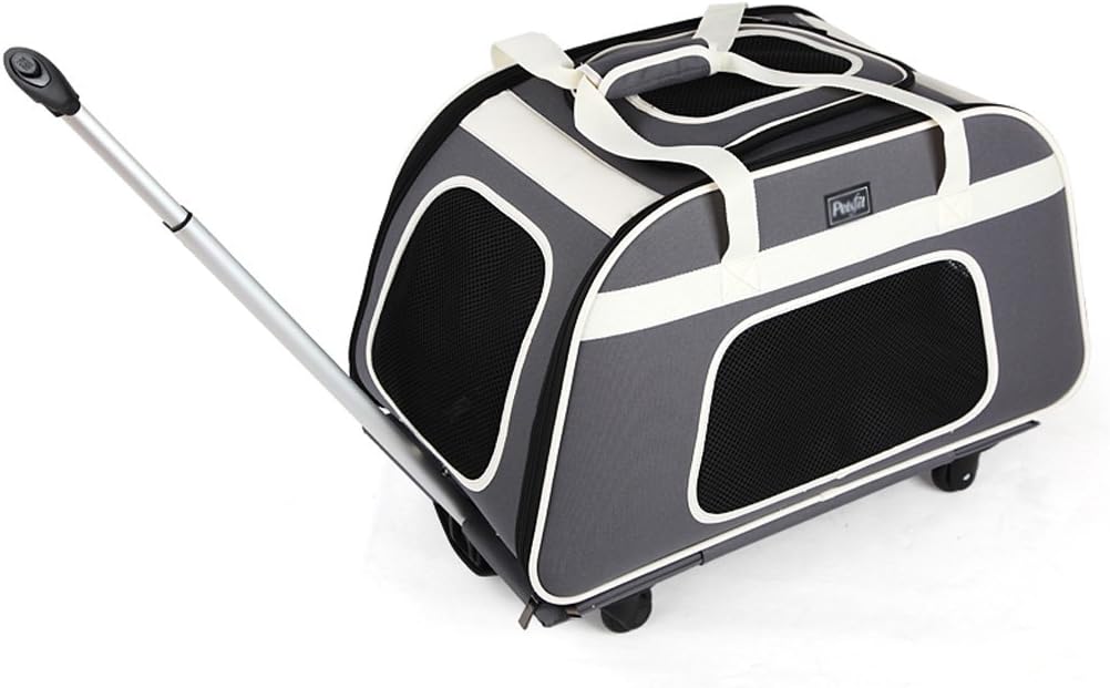 NAUY- Pet Trolley Bag Dogs Go Out Carrying Bag Dog and Cat Pack Car Cage Cat Pet Package/Maximum Load Capacity 14kg(L66*W37*H30cm)