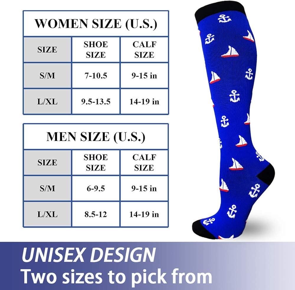 Compression Socks Women & Men 20-30mmHg - Best Support for Running,Sports,Hiking,Flight Travel,Circulation: Clothing