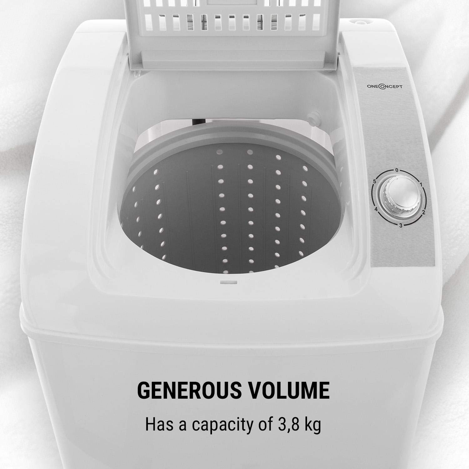 OneConcept Top Spin Family Spin Dryer Camping Spin Dryer Gentle Pre