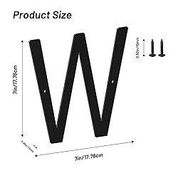 7 Inch House Numbers and Metal Letters for Outdoor