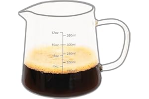 TIWPAJS Espresso Cups12OZ, Espresso Accessories, Expresso Shots Cup, Heat-resistant Glass Measuring Cup, Milk Frothing Pitche