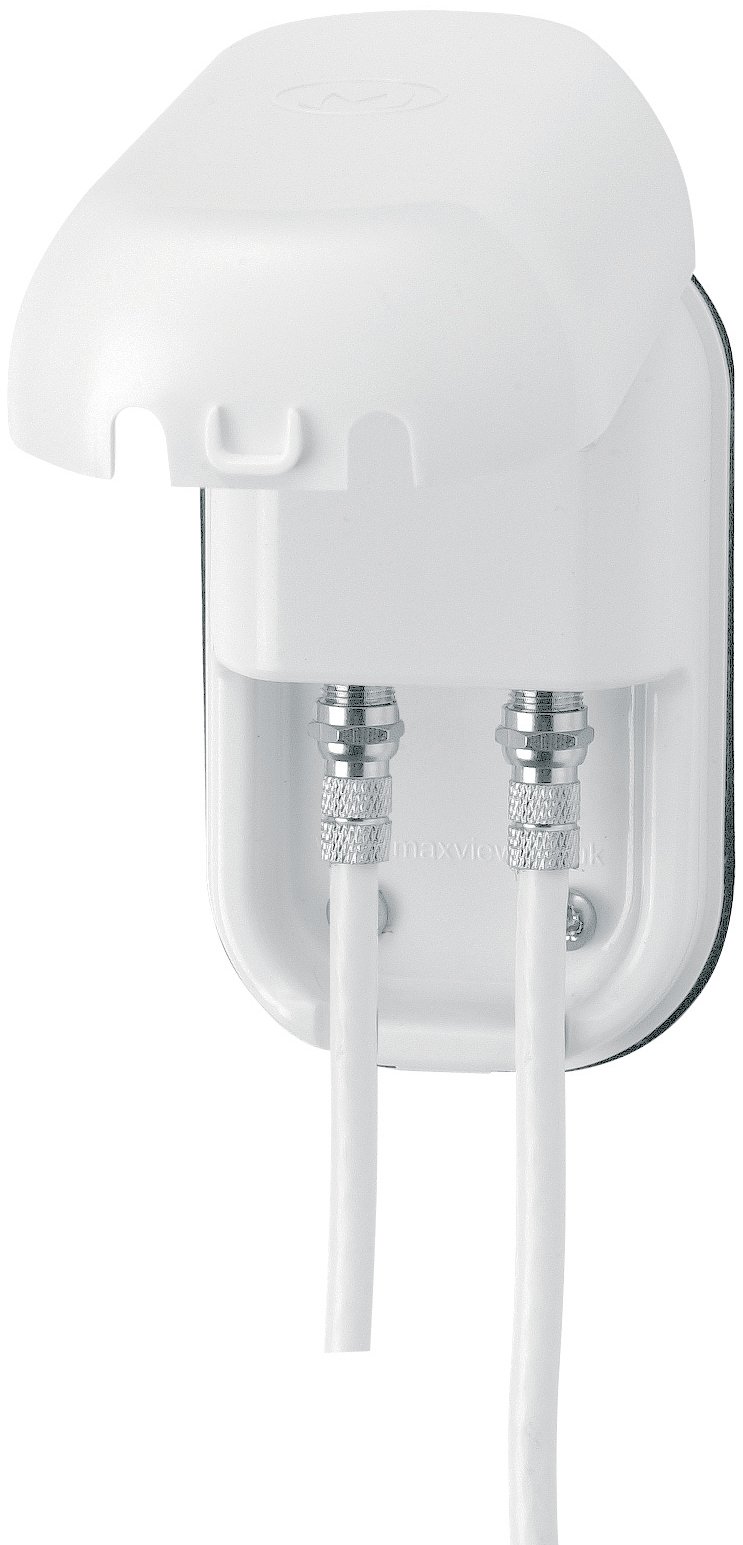 Maxview Twin Weatherproof Socket - White(B2007)