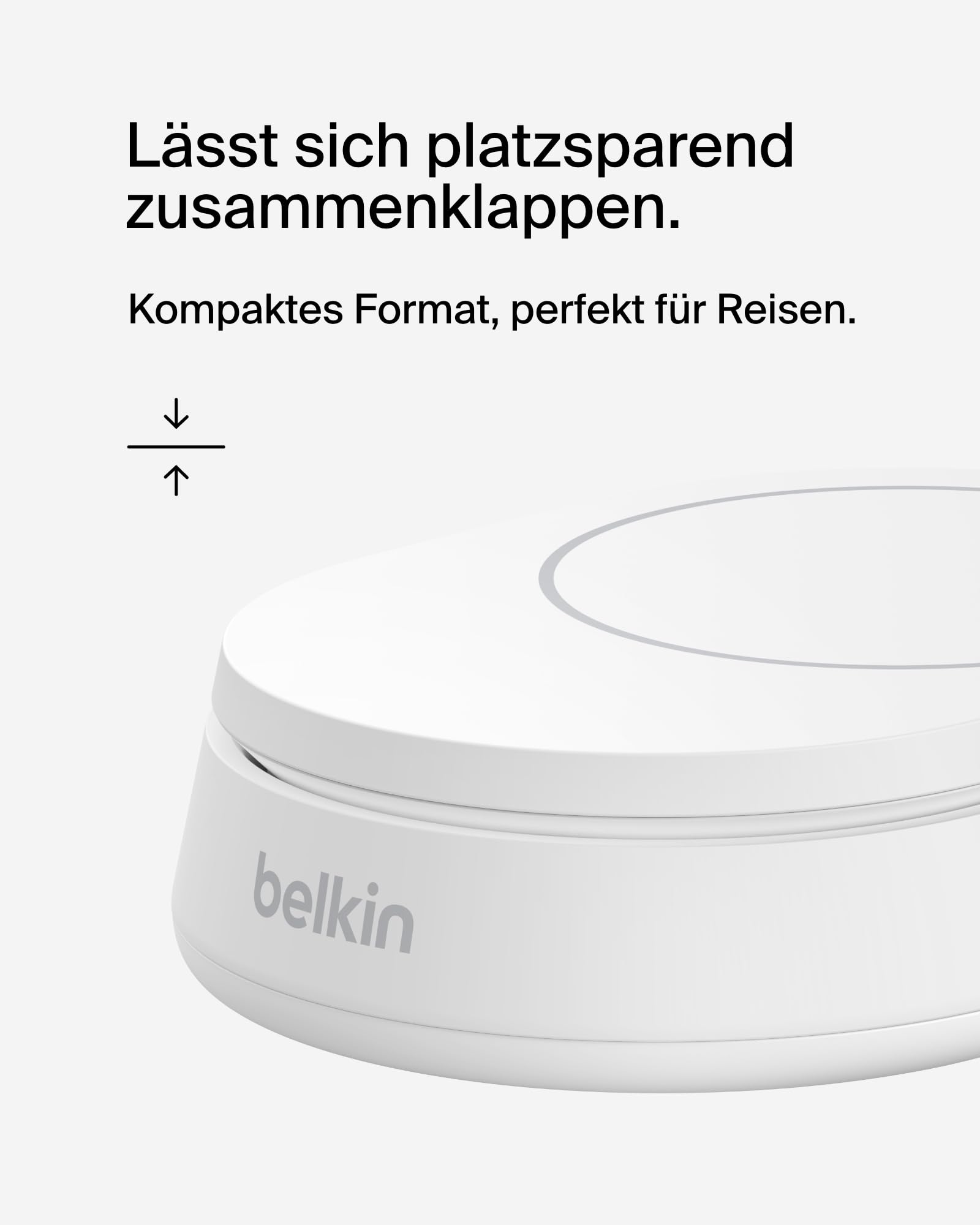 Belkin BoostCharge Pro induktive Ladestation 15W, Qi2-Ladegerät, kabelloses Ladegerät, kompatibel mit MagSafe, kabelloses Qi2-Ladestation für Apple iPhone 16/15/14/13/12, inkl. 20-W-Netzteil – Weiß 5