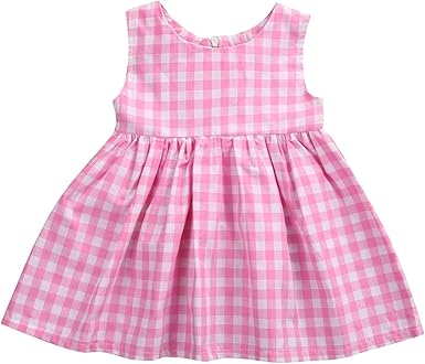 checks frock for baby