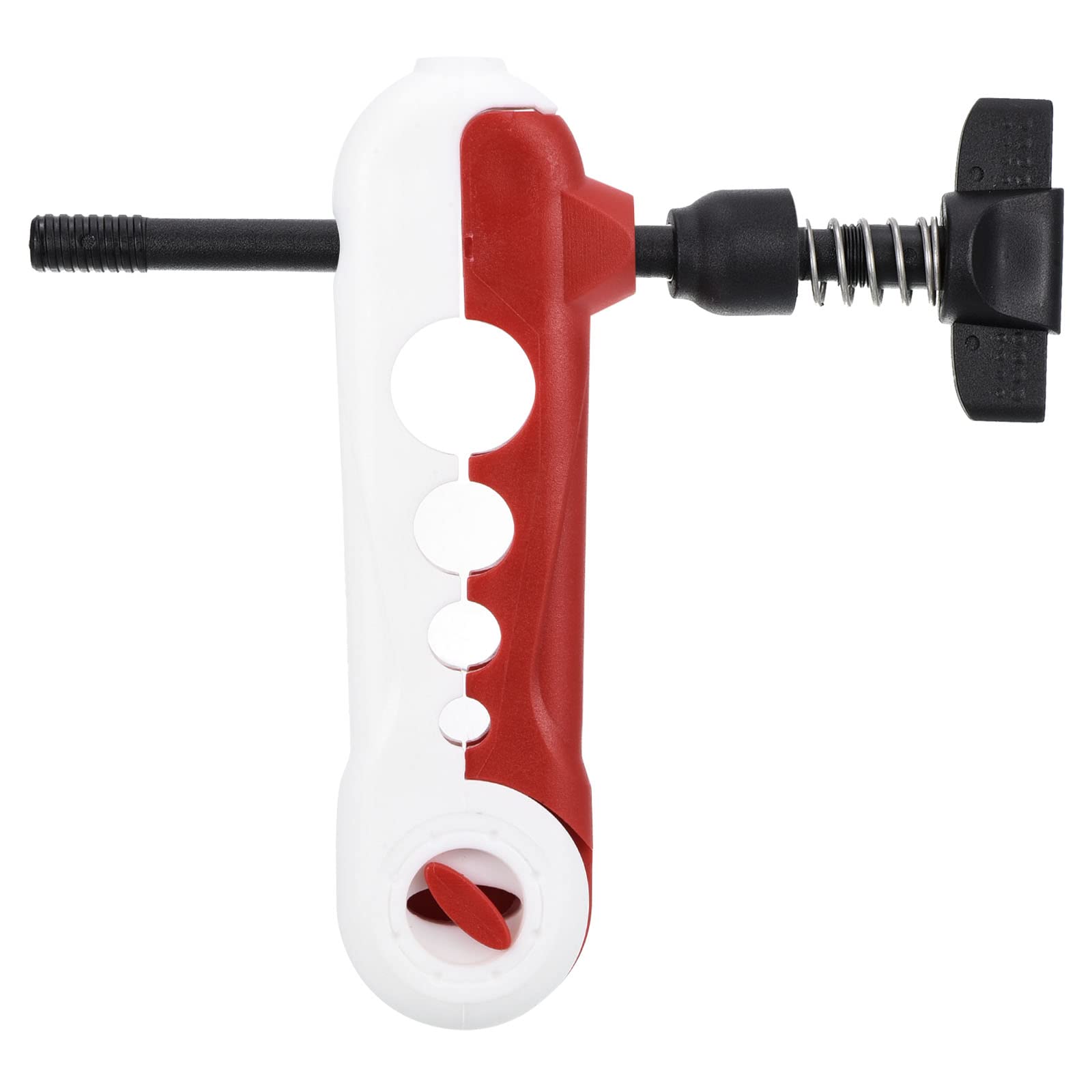 PATIKIL Fishing Line Spooler, Fishing Reel Spool Station Tool Adjustable for Various Sizes Rod, White Red