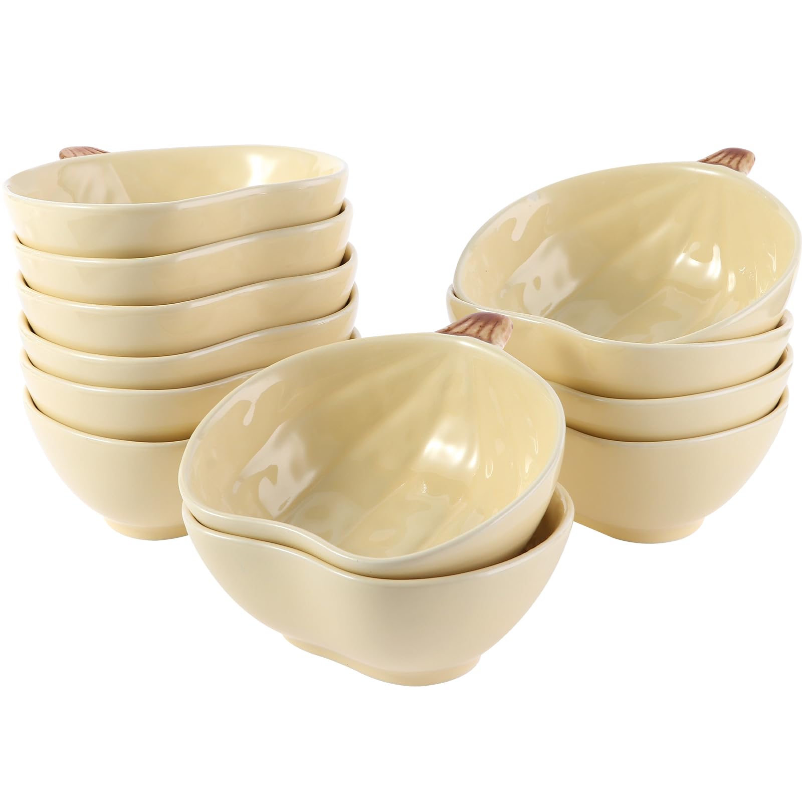 Photo 1 of (see all images) Kolewo4ever 12 Pieces Thanksgiving Bowls Ceramic Pumpkin Bowl 6 Ounces