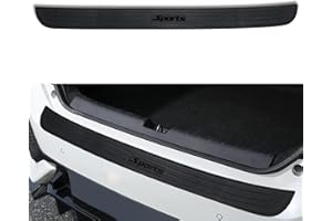 DWARFOO Car Rear Bumper Protector Guard, 35.4 * 2.76 Inch Universal Rubber Scratch-Resistant Trunk Door Sill Protector, Scratch-Resistant Rubber Guard, Car Exterior Accessories for Most Cars and SUV